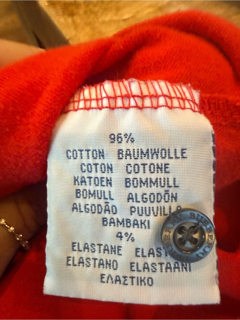 Burberry Golf. Long sleeve Red Polo. Size XL. - Picture 9 of 9
